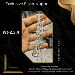দেশি রুপার নুপুর