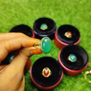 ইয়ামিনি আকিক রিং – গ্রীন কালার-২